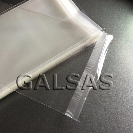 Transparent Self-Adhesive CPP Bags without Hanging Hole, 35 x 40 cm + 4 cm Flap 1