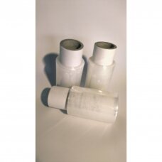 MINI-STRETCH iepakojuma plēve ar rokturi - elastīga, caurspīdīga, 17 mkr biezums, 100 mm platums, 100 m. garums.