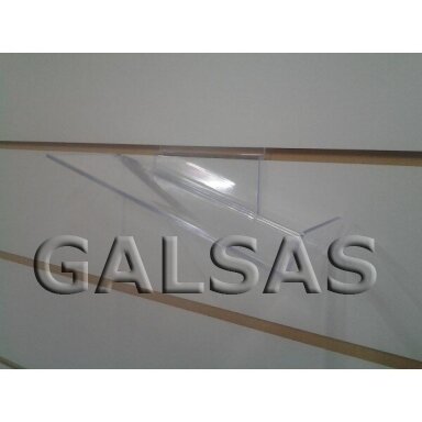 Slatwall Shoe Shelf - Right-Hand, Plastic. Model E-BAT-K-D Slatwall Shoe Shelf - Right-Hand, Plastic. Model E-BAT-K-D