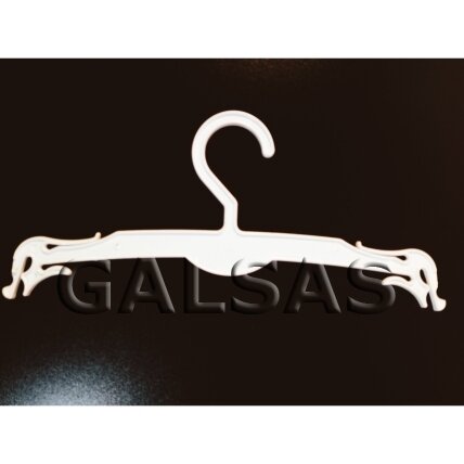 Apakšveļas pakaramais. Balta plastmasa. Garums 26,5 cm.Tirdzniecība iepakojumos pa 100 gab. Apakšveļas pakaramais. Balta plastmasa. Garums 26,5 cm.Tirdzniecība iepakojumos pa 100 gab.