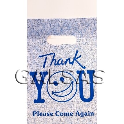 Plastic Bags with Die-Cut Handle, 40 x 50 cm, Model 24M, 25 microns Plastic Bags with Die-Cut Handle, 40 x 50 cm, Model 24M, 25 microns