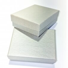 Dovanų dėžutė 5 x 8 x 2,2 cm(h) - Pilkos spalvos