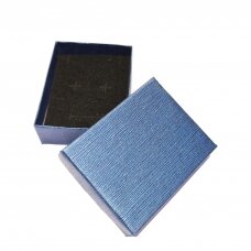 Подарочная коробка - бумага -  5 x 8 x 2,2 см (h) - Синий цвет