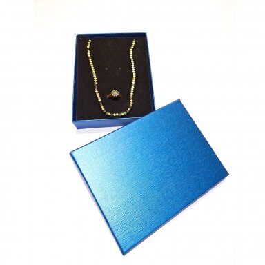 Paper Gift Box for Jewelry, Blue, 12 x 16 x 3 cm (h), Pack of 6 Paper Gift Box for Jewelry, Blue, 12 x 16 x 3 cm (h), Pack of 6