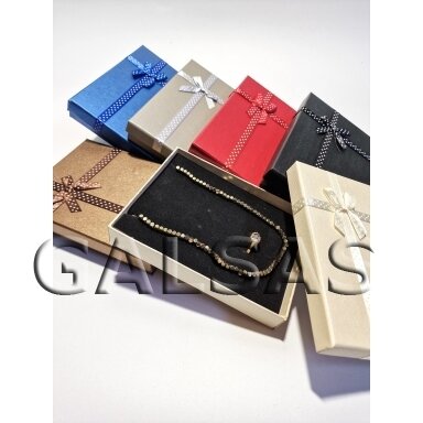Paper Gift Box with Bow, Mixed Color, 12 x 16 x 3 cm(h) Paper Gift Box with Bow, Mixed Color, 12 x 16 x 3 cm(h)