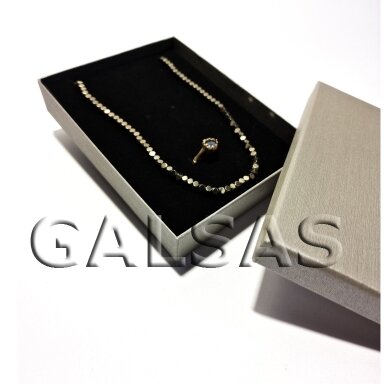 Silver Paper Jewelry Gift Box with Black Foam Insert, 16 x 19 x 3 cm, Pack of 6 Silver Paper Jewelry Gift Box with Black Foam Insert, 16 x 19 x 3 cm, Pack of 6