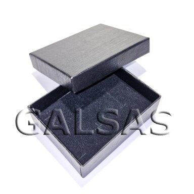 Black Paper Jewelry Gift Box with Velvet Foam Insert, 5 x 8 x 2.2 cm(h), Pack of 24 - Glossy Black Paper Jewelry Gift Box with Velvet Foam Insert, 5 x 8 x 2.2 cm(h), Pack of 24 - Glossy