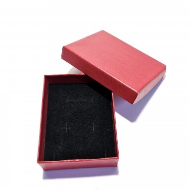 Paper Jewelry Gift Box with Velvet Foam Insert, Red, 5 x 8 x 2.2 cm, Pack of 24 Paper Jewelry Gift Box with Velvet Foam Insert, Red, 5 x 8 x 2.2 cm, Pack of 24