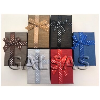 Paper Gift Boxes with Bow, 8 x 11 x 3 cm, Mixed Color (6-color mix) Paper Gift Boxes with Bow, 8 x 11 x 3 cm, Mixed Color (6-color mix)