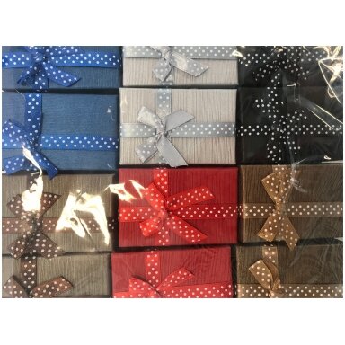 Paper Gift Boxes with Bow, 8 x 11 x 3 cm, Mixed Color (6-color mix) Paper Gift Boxes with Bow, 8 x 11 x 3 cm, Mixed Color (6-color mix)
