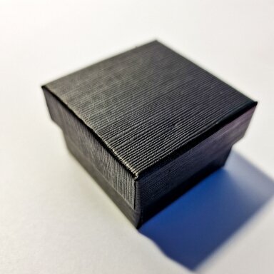 Paper Jewelry Gift Box with Velvet Foam Insert, Glossy Black, 9 x 9 x 3 cm (h), Pack of 12 Paper Jewelry Gift Box with Velvet Foam Insert, Glossy Black, 9 x 9 x 3 cm (h), Pack of 12