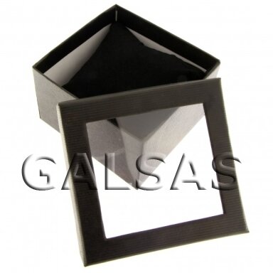 Black Paper Gift Boxes with Window, 9 x 9 x 5 cm, Pack of 6 Black Paper Gift Boxes with Window, 9 x 9 x 5 cm, Pack of 6