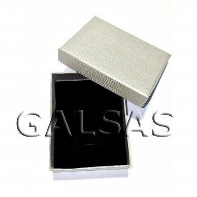 Dovanų dėžutė 5 x 8 x 2,2 cm(h) - Pilkos spalvos