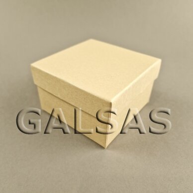 Dovanų dėžutė 9 x 9 x 5 cm(h) - spalvota, popierinė, dviejų dalių. Pakuotė 6 vnt