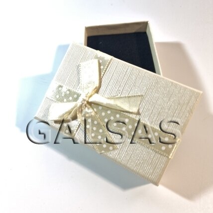 Paper Gift Box with Bow, Ivory, 5 x 8 x 2.2 cm, Pack of 24 Paper Gift Box with Bow, Ivory, 5 x 8 x 2.2 cm, Pack of 24