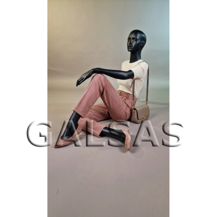 Seated Mannequin ST83-SED - female, full-body, black, matte. Plastic 8 Seated Mannequin ST83-SED - female, full-body, black, matte. Plastic 8
