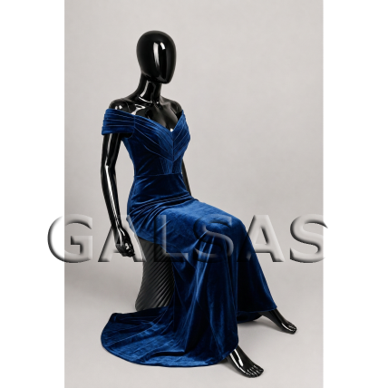 Seated Female Full-Body Mannequin, Model MOT-TF2-J-BLI, Glossy Black. Plastic 5 Seated Female Full-Body Mannequin, Model MOT-TF2-J-BLI, Glossy Black. Plastic 5