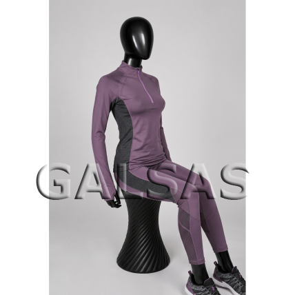 Seated Female Full-Body Mannequin, Model MOT-TF2-J-BLI, Glossy Black. Plastic 1 Seated Female Full-Body Mannequin, Model MOT-TF2-J-BLI, Glossy Black. Plastic 1