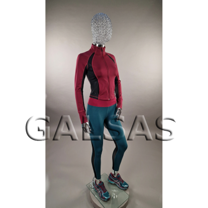 Silver Female Mannequin with Woven Mesh Head - BF3-TINKL-SILVER 6