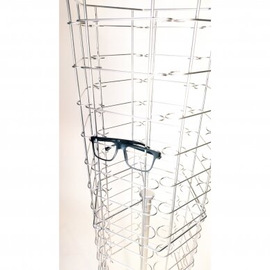 Stovas akiniams - metalinis sukamas 78 elementų, sidabro spalva. Modelis 77-AKI-P UŽSAKOMA PREKE