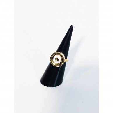Gredzenu statīvs ZED-PIR-60 mm pirkstveida, melns akrils