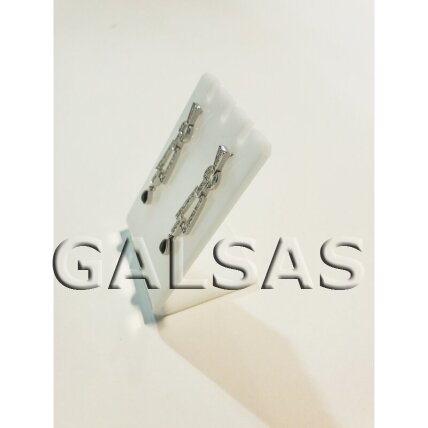 Earring Display Stand AUS-L100-B. White plastic 3 Earring Display Stand AUS-L100-B. White plastic 3
