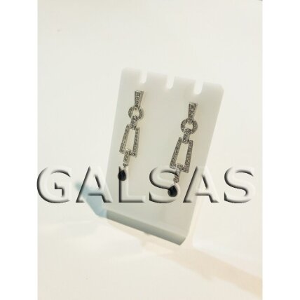 Earring Display Stand AUS-L100-B. White plastic 4 Earring Display Stand AUS-L100-B. White plastic 4