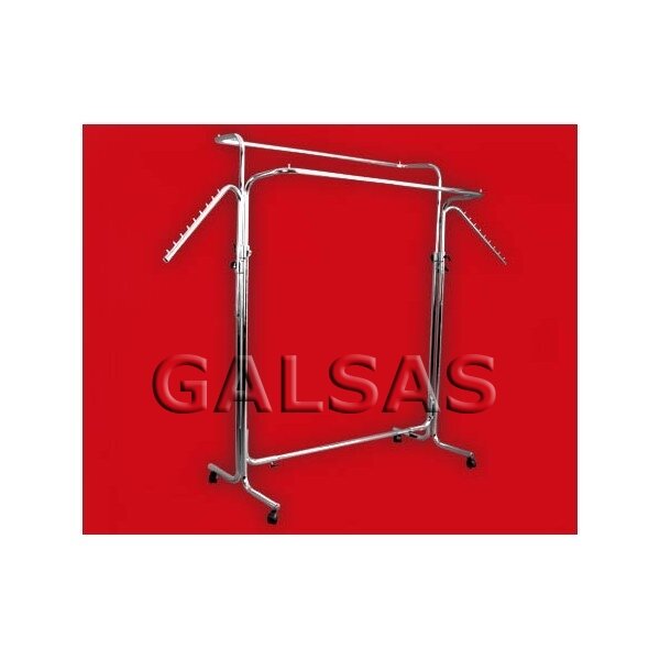 Transport Garment Rack on Wheels for Clothing Sales. Color: silver. Width: 100 cm, height: up to 180 cm. Available by pre-order. 1 Transport Garment Rack on Wheels for Clothing Sales. Color: silver. Width: 100 cm, height: up to 180 cm. Available by pre-order. 1