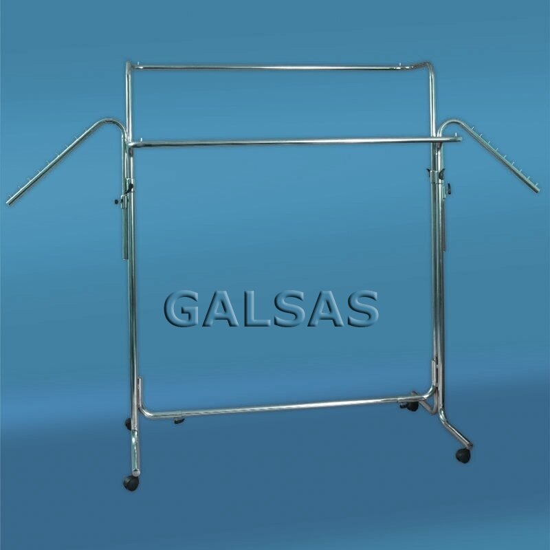 Transport Garment Rack on Wheels for Clothing Sales. Color: silver. Width: 100 cm, height: up to 180 cm. Available by pre-order. Transport Garment Rack on Wheels for Clothing Sales. Color: silver. Width: 100 cm, height: up to 180 cm. Available by pre-order.