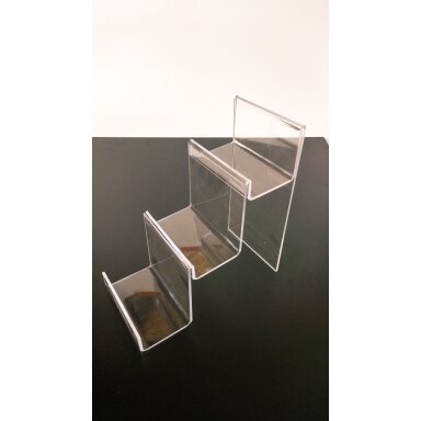 Multi-Purpose Display Stand for Jewelry and Accessories, Three-Tier, Plastic, 14 cm Wide Multi-Purpose Display Stand for Jewelry and Accessories, Three-Tier, Plastic, 14 cm Wide