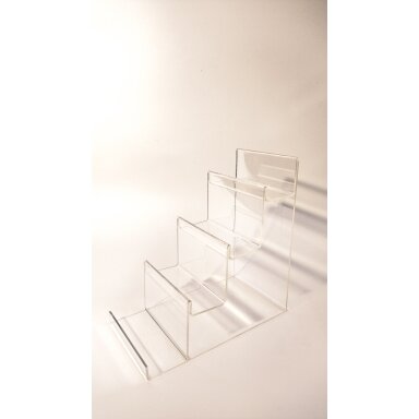 Multi-Purpose Display Stand for Jewelry and Small Goods, 4-Tier, 14 cm Wide Plastic Multi-Purpose Display Stand for Jewelry and Small Goods, 4-Tier, 14 cm Wide Plastic