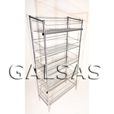 Multi-Purpose Shelving Display Stand STV-31-L940-P for Retail and Storage. Available by Pre-Order