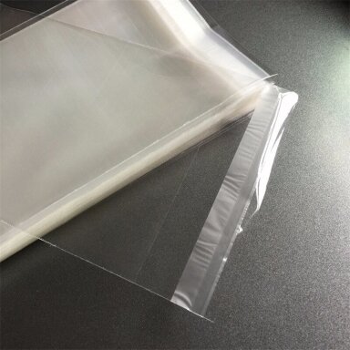 Transparent Self-Adhesive CPP Bags without Hanging Hole, 15 x 20 cm + 3 cm Flap