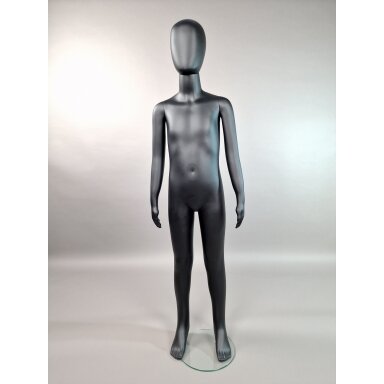 Child Mannequin VAI-J-MAT-135 - Matte, Black, Height 135 cm Child Mannequin VAI-J-MAT-135 - Matte, Black, Height 135 cm
