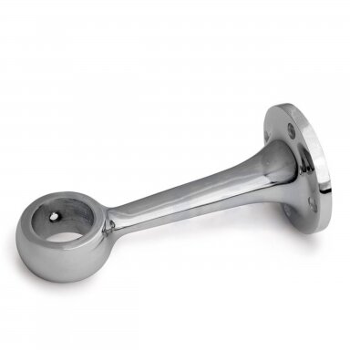 Wall-Mounted Fixed Holder for 25 mm Chrome-Plated Tube