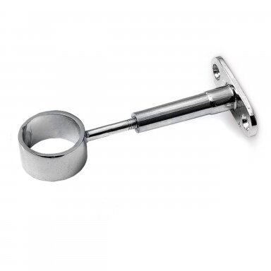 Wall-Mounted Adjustable Holder for 25 mm Chrome-Plated Tube