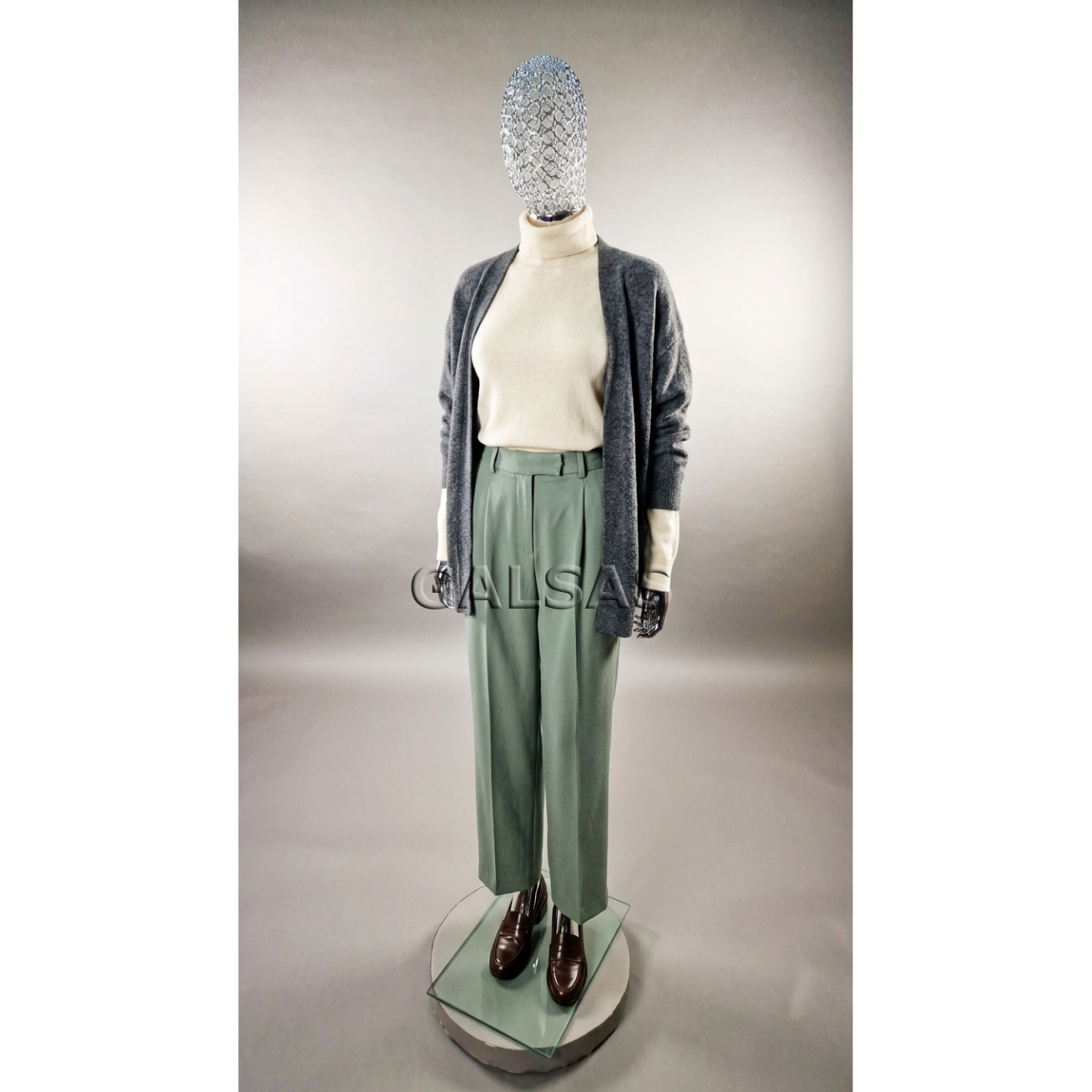 Mirror-Chrome Female Mannequin, Silver - BF6-TINKL-SILVER 1 Mirror-Chrome Female Mannequin, Silver - BF6-TINKL-SILVER 1
