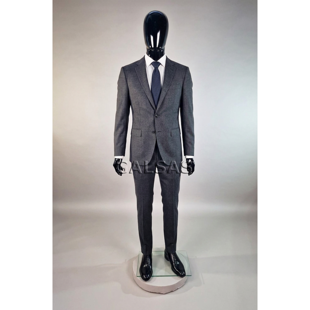 Male Full-Body Mannequin SM1-J, Glossy Black. Plastic 4