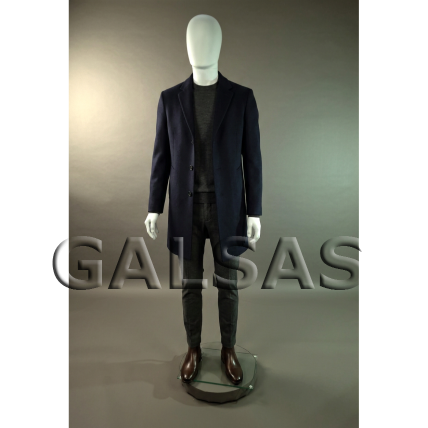 Male Full-Body Mannequin SM1-B-MAT, Matte White. Plastic. 1 Male Full-Body Mannequin SM1-B-MAT, Matte White. Plastic. 1