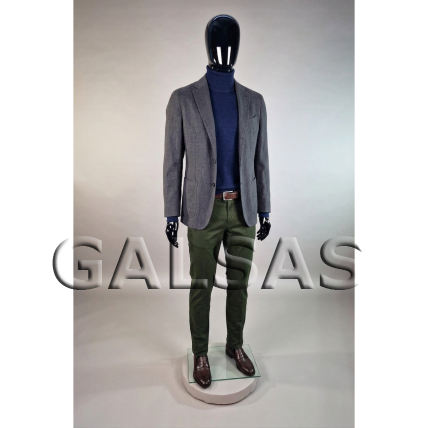 Male Full-Body Mannequin SM1-J, Glossy Black. Plastic 6