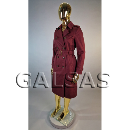 XXL-Gold Female Full-Body Mannequin - gold color, featureless face. Plastic 3